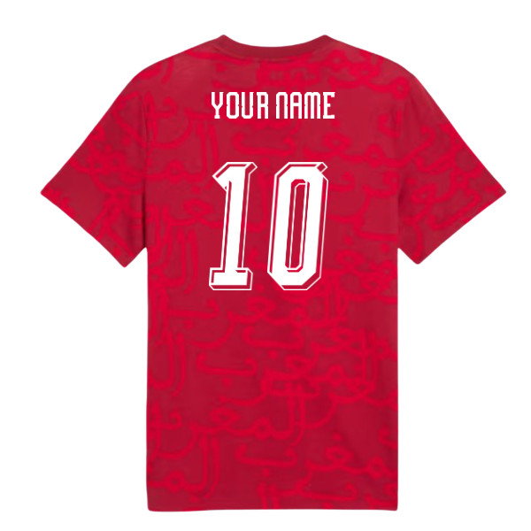 2026-2027 Morocco FtblCulture Tee AOP (Dark Crimson) (Your Name)-SoccerKits Hub | Buy Soccer Jerseys Online